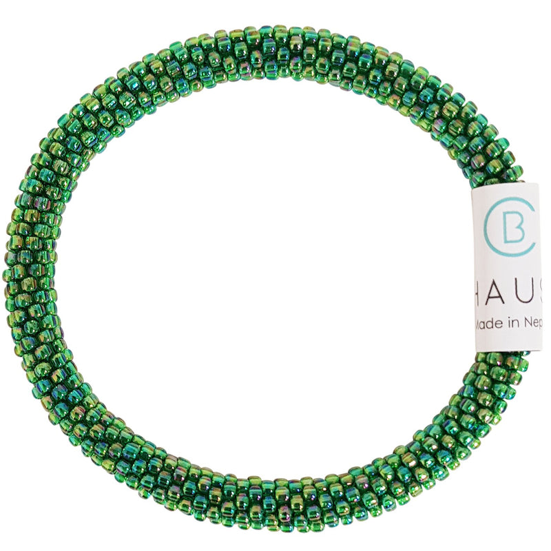 Rainbow Grass Green Roll - On Bracelet