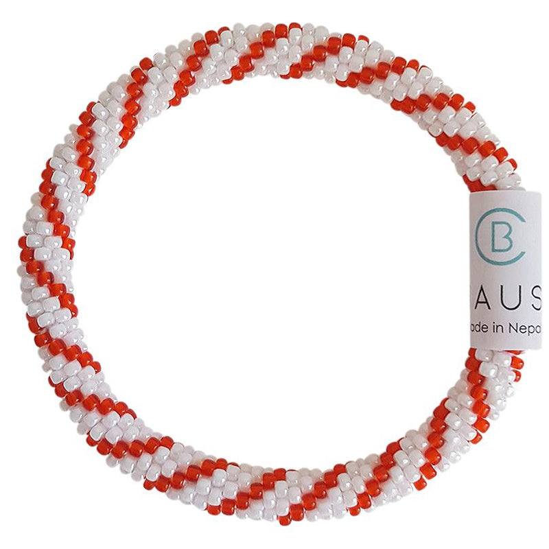 Christmas "Candy Cane" Roll - On Bracelet