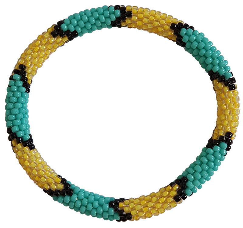 Stack "Azure" Roll - On Bracelet