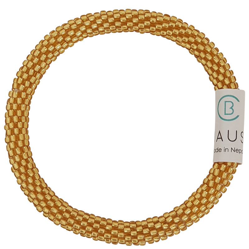 Frosted Gold Roll - On Bracelet