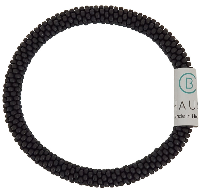 Black Matte Roll-  On Bracelet