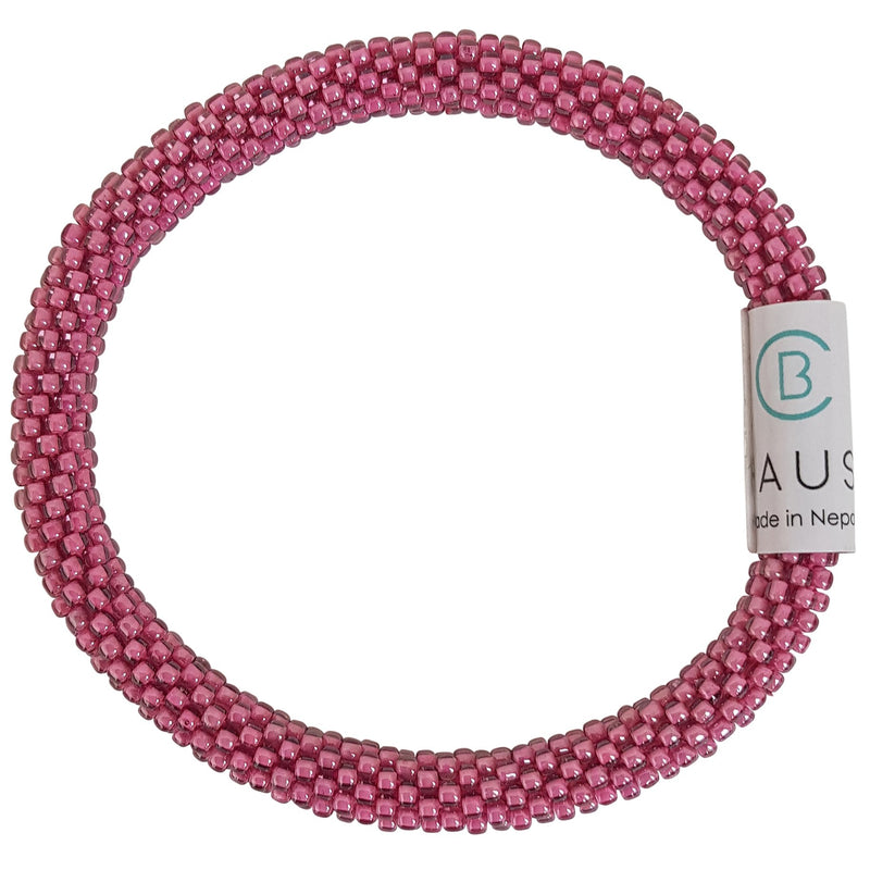 Light Amethyst Pink Roll - On Bracelet