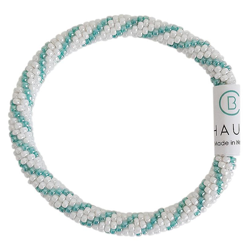 "Bailey" Sea Green Roll - On Bracelet