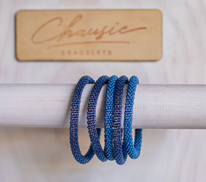 Caribbean Blue Roll - On Bracelet