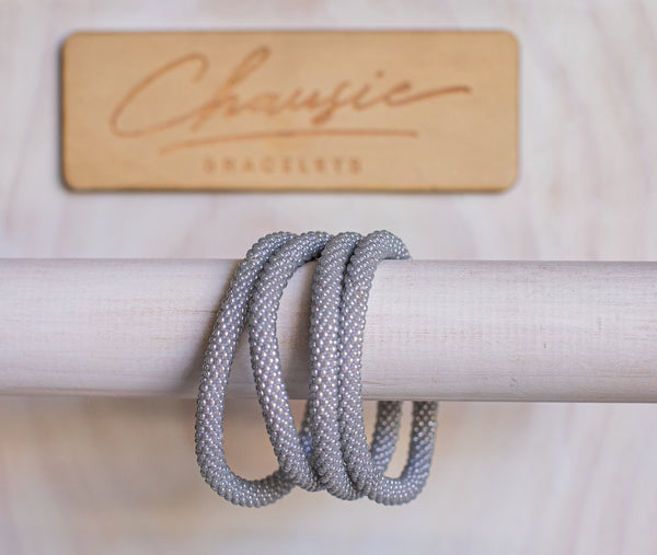 Ceylon Grey Roll - On Bracelet