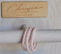 "Charlotte Silver/Pink" Roll - On Bracelet