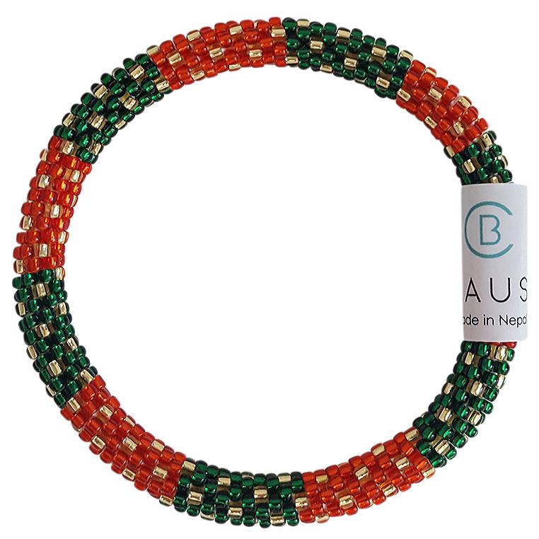 Christmas "Wreath" Roll - On Bracelet