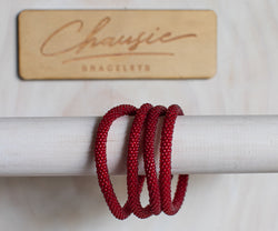 Garnet Roll - On Bracelet