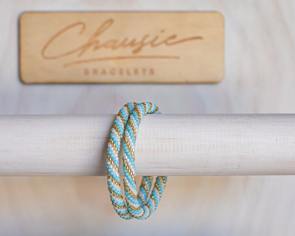 "Piper Blue" Roll - On Bracelet