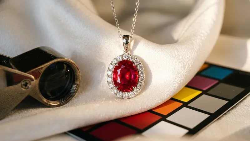 Pendentif rubis diamant entourage : guide d'achat